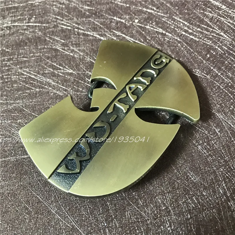 Ремень WU-TANG CLAN металлическая пряжка музыкальная серия бронзовая Пряжка в стиле