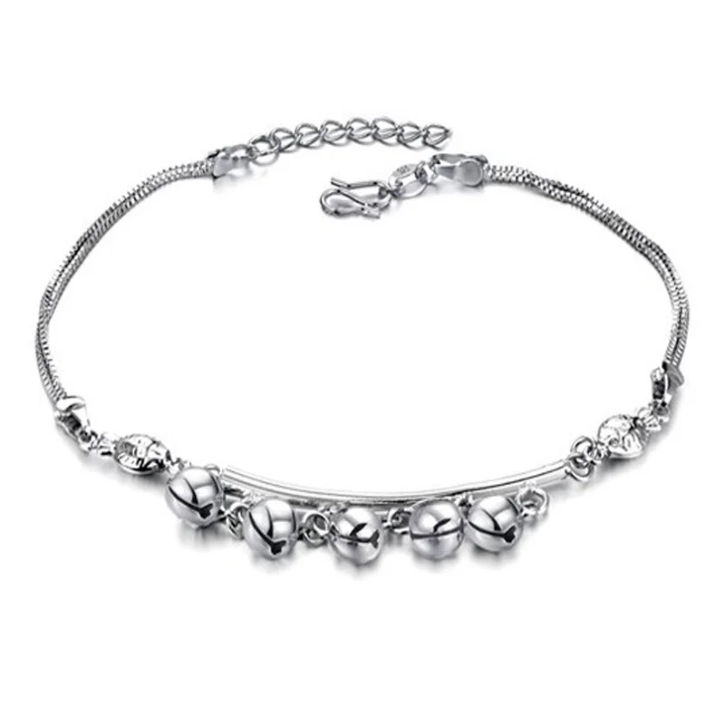 Модные летние милые мини колокольчики индийские браслеты на щиколотке цепочка