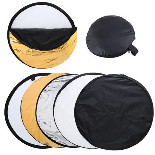 

80cm 5 in 1 New Portable Collapsible Light Round Photography/Photo Reflector for Studio Carrying Bag Canon Nikon D7100 D750