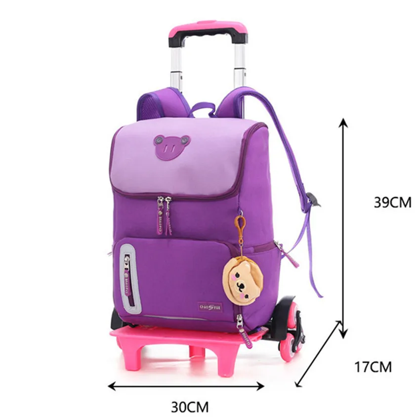 Детская сумка на колесах Рюкзак с колесами школьная багаж для детей мальчиков