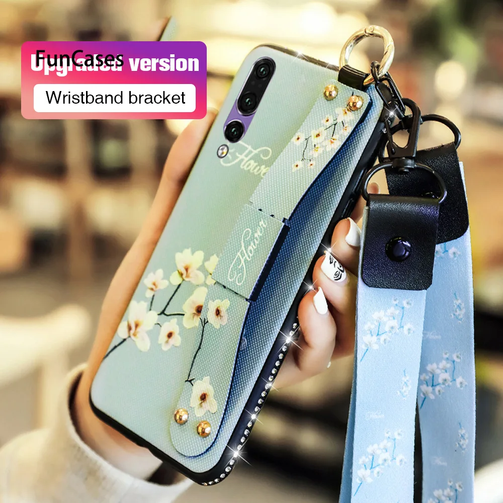 Чехол для телефона huawei P20 Lite чехол P30 Pro Силиконовый Браслет Стенд Крышка Nova 3E |
