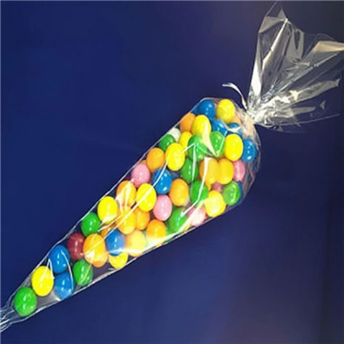 100 шт. конусные прозрачные Сладкие шоколадные конфеты обертка для капкейков