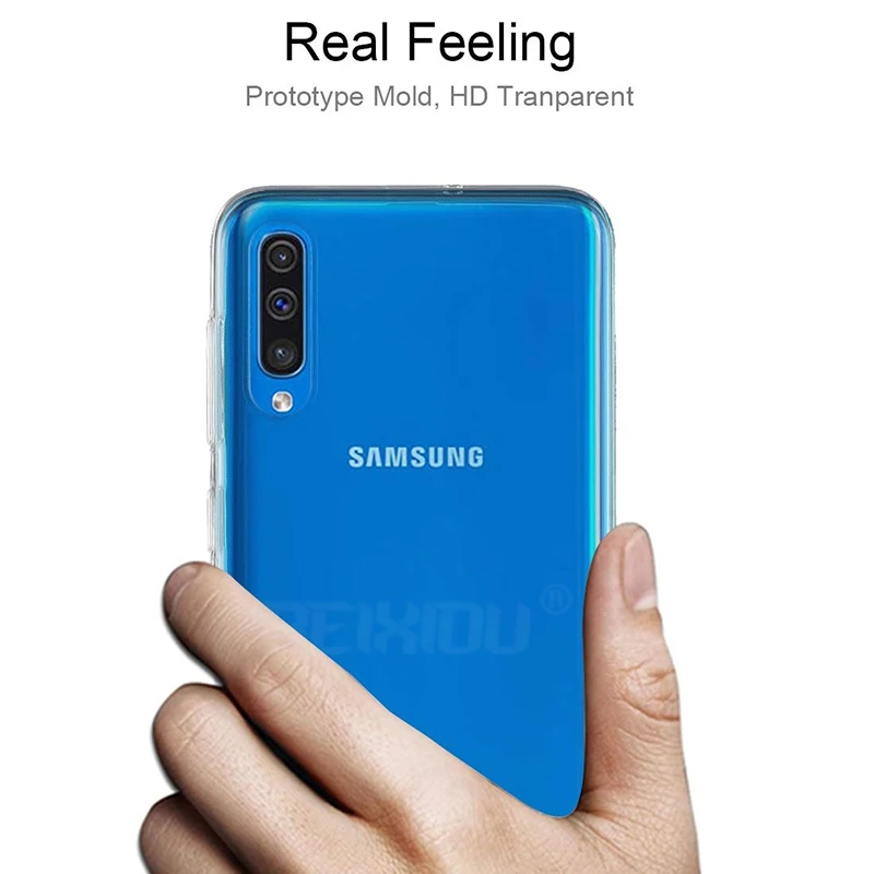 Чехол для samsung Galaxy A50 TPU Силиконовый прочный прозрачный мягкий чехол для samsung A50 SM-A505F/DS защитная задняя крышка