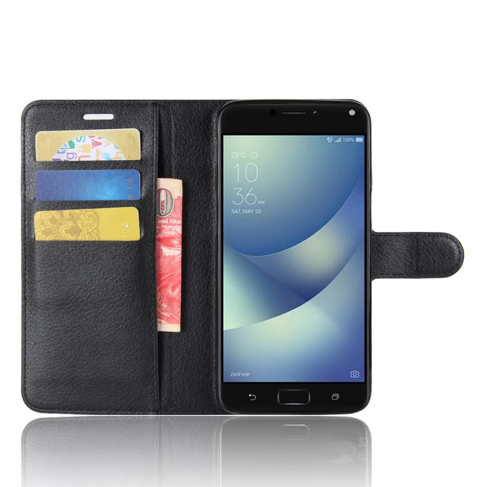 Чехол для телефона ASUS ZenFone 4 Max ZC554KL откидная задняя крышка из искусственной кожи