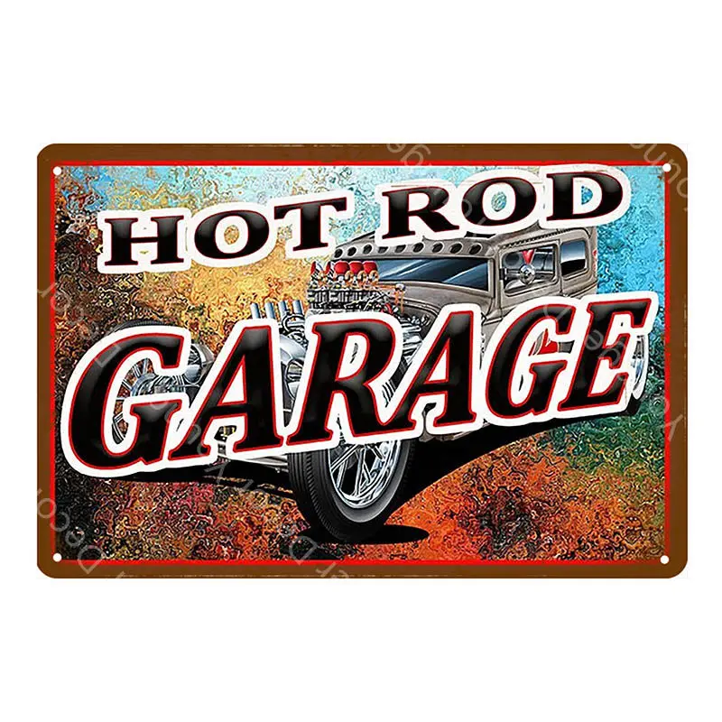 Лидер продаж Rod Garage рекламные вывески винтажный металлический постер