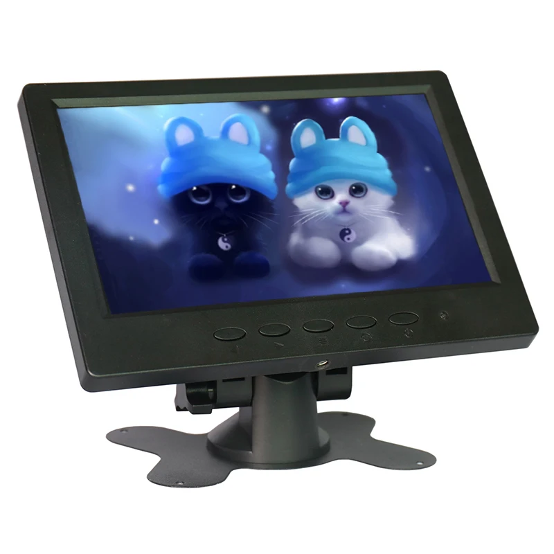 Горячая продажа 7 дюймов BNC CCTV монитор маленький размер HDMI lcd VGA с AV/BNC/VGA/HDMI/USB двумя