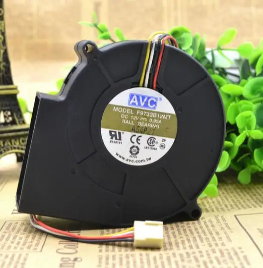Вентилятор AVC 9733 F9733B12MT 9 см 12 В 100 А 4 проводной вентилятор с противоположным