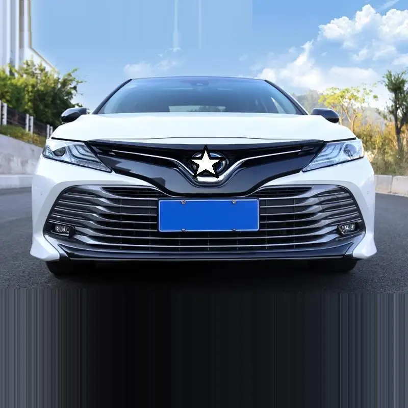 Auto Automobile Chromium Modified Decorative Car Styling Bright Sequins Decoration Accessory Covers 18 19 FOR Toyota Camry | Автомобили и