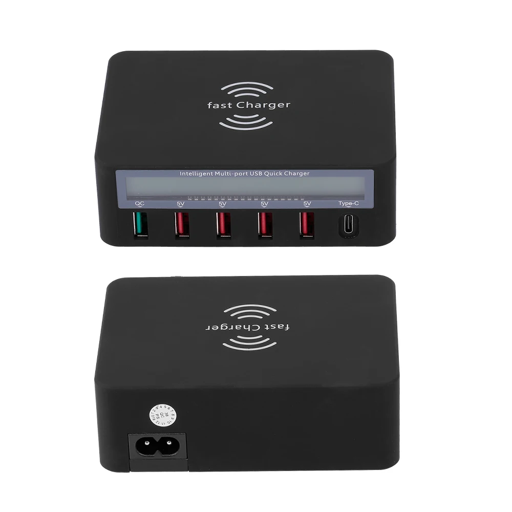 Умная зарядная станция с 6 USB портами и ЖК дисплеем|USB-гаджеты| |