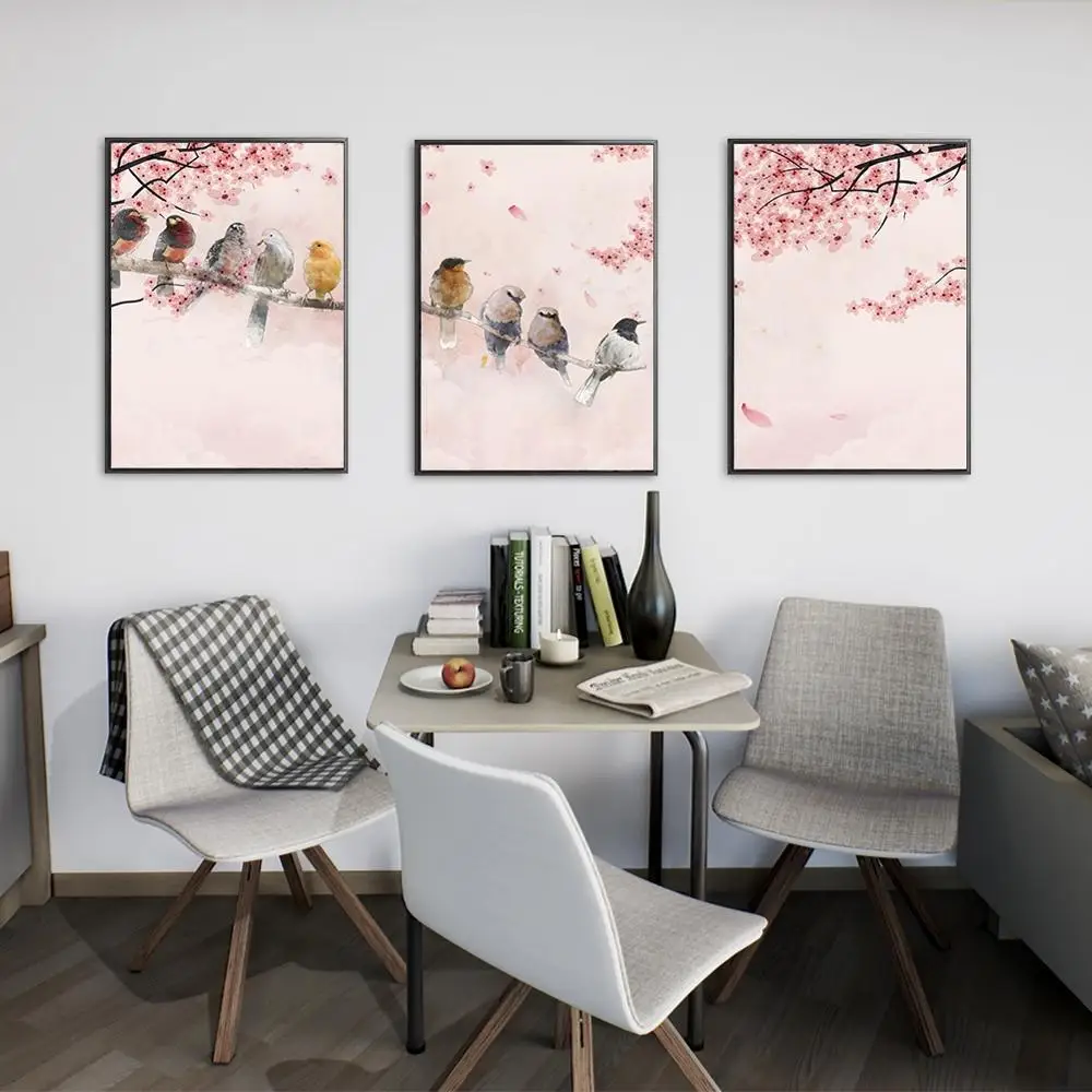 Набор для рисования по номерам на холсте птицы 3 шт./лот|Рисование и каллиграфия| |