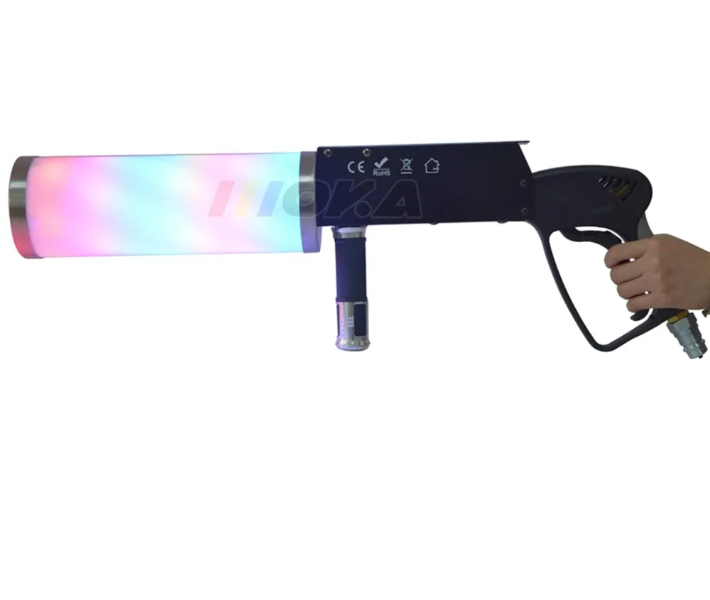 Новая портативная светодиодная CO2 струйная машина Co2 пистолет DJ Cannon RGB 3 в 1 цветная
