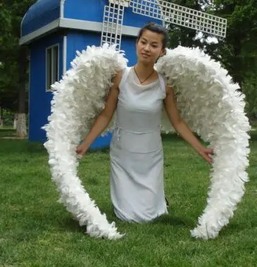 Крылья Ангела белого цвета костюм для тематической вечеринки крылья ангела