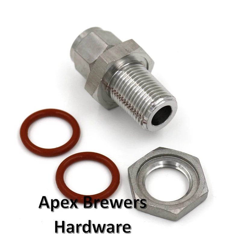 Герм катушки сварная перегородки для 1/2 &quotod. Трубки &quotМужской BSPT x 1/2&quot сжатия