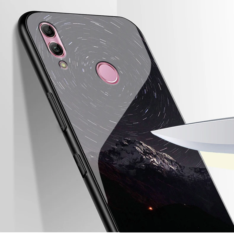 A 6,21 ''для huawei Nova Lite 3 Чехол POT-LX2 из закаленного стекла жесткий чехол для телефона для huawei Nova Lite 3 Чехол Nova Lite3 мягкая рамка