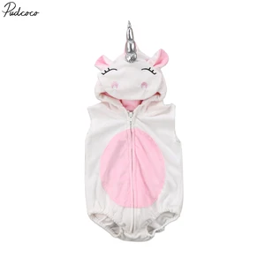 Лидер продаж; Милый флисовый комбинезон с единорогом для маленьких девочек; Комбинезон; Джемпер; Костюм