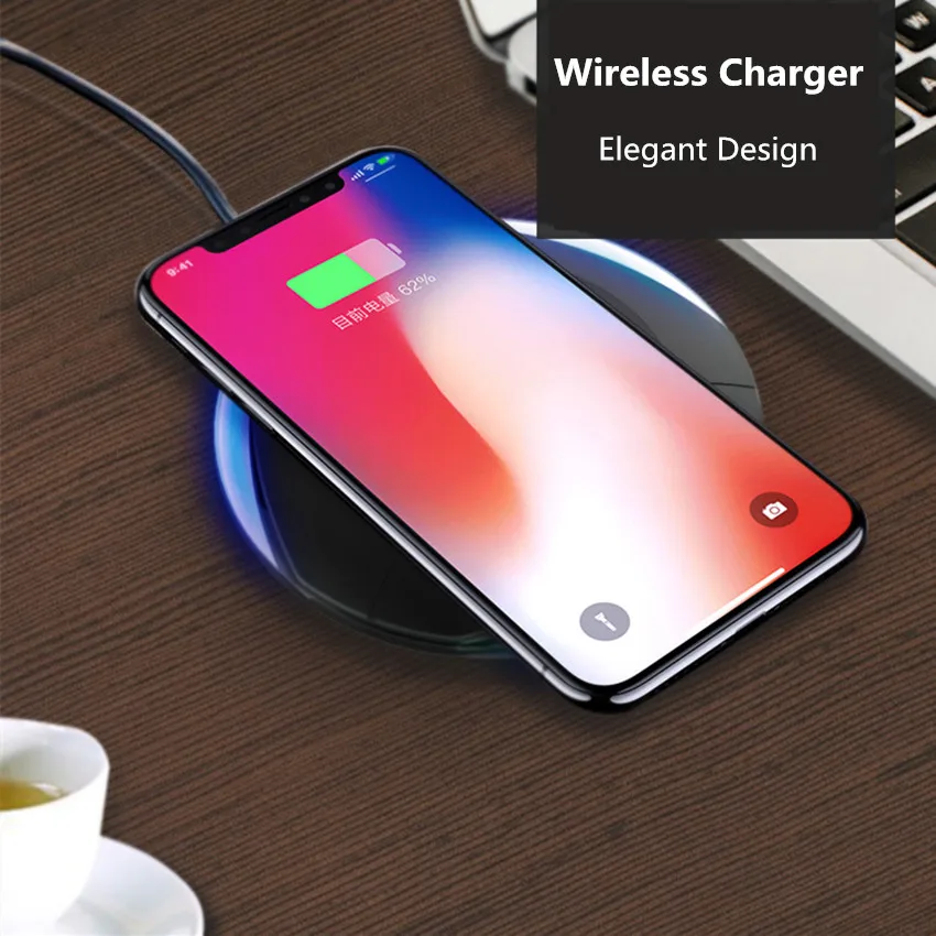 Fantasy Qi Беспроводное зарядное устройство без провода зарядное устройство WiFi Pad Индукционная зарядка для Iphone XS индуктивное зарядное устройство для huawei P30 PRO