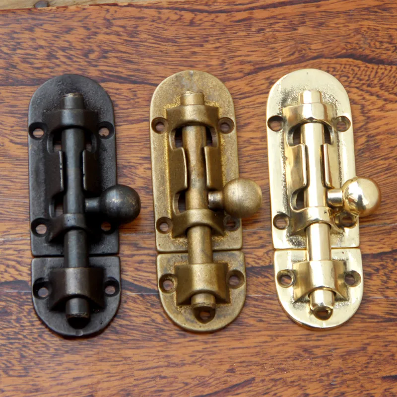 Утолщенный старинный дверной замок защелка болт медные дверные пряжки ювелирная