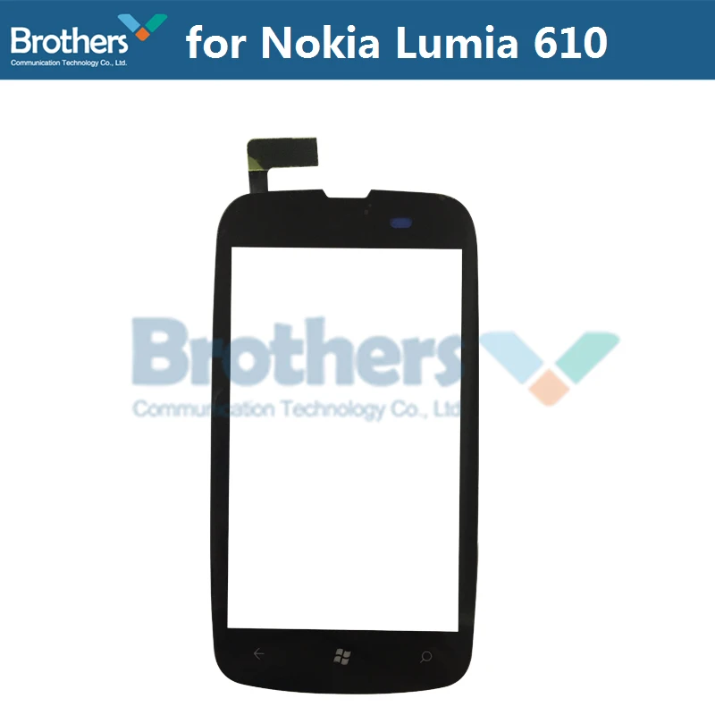 Оригинальный сенсорный экран дигитайзер для Nokia Lumia 610 Переднее стекло объектив