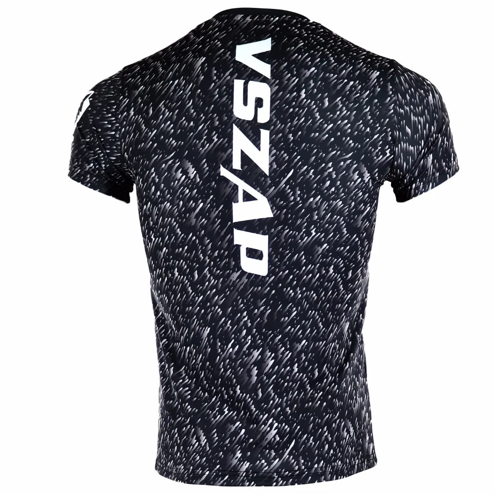 VSZAP боксерская футболка для ММА Rashguard Спортивная боевых искусств фитнеса