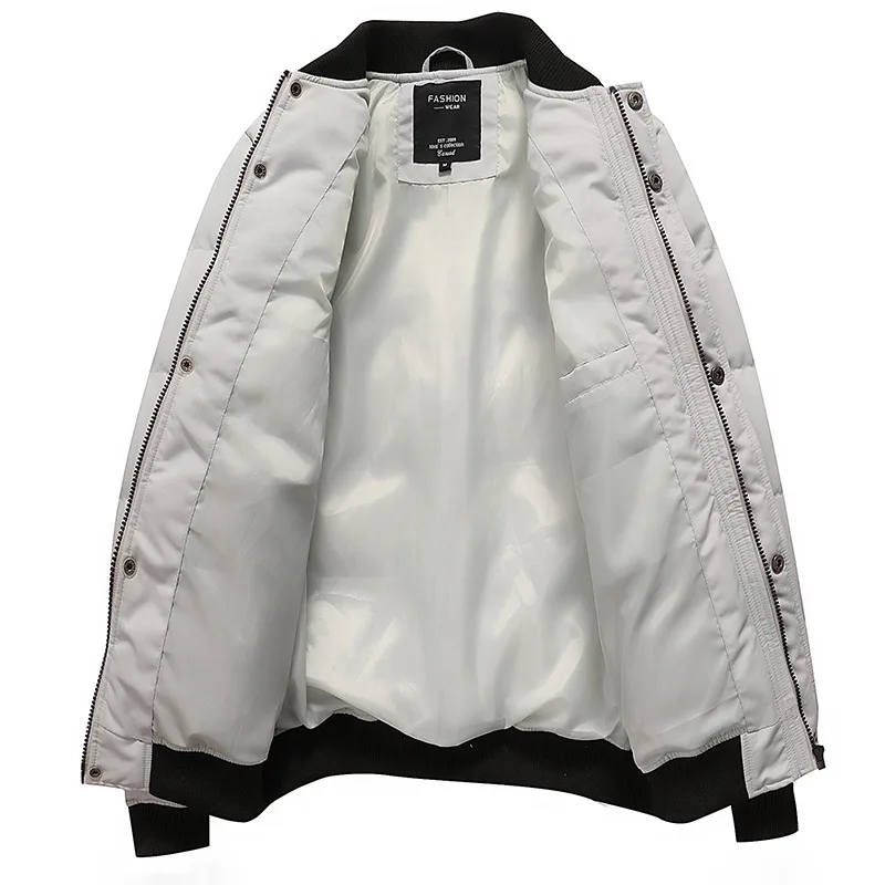 

Large size Winter Jacket for Men Clothing Winter Cotton-Padding Quilted Stand Collar Warm Jacket Warm Winter Cotton Coat For Men