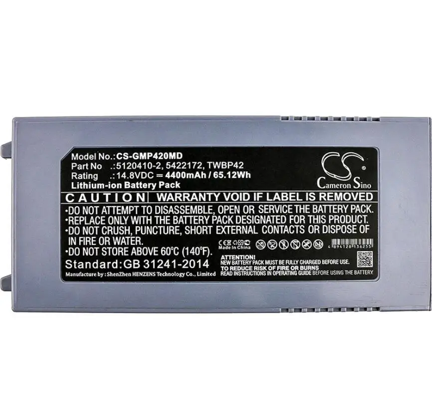 Cameron sino 4400 mah аккумулятор для GE Logiq E Logiq I для ультразвука Vivid e Vivid E ультразвук 5120410-2 5422172 TWBP42