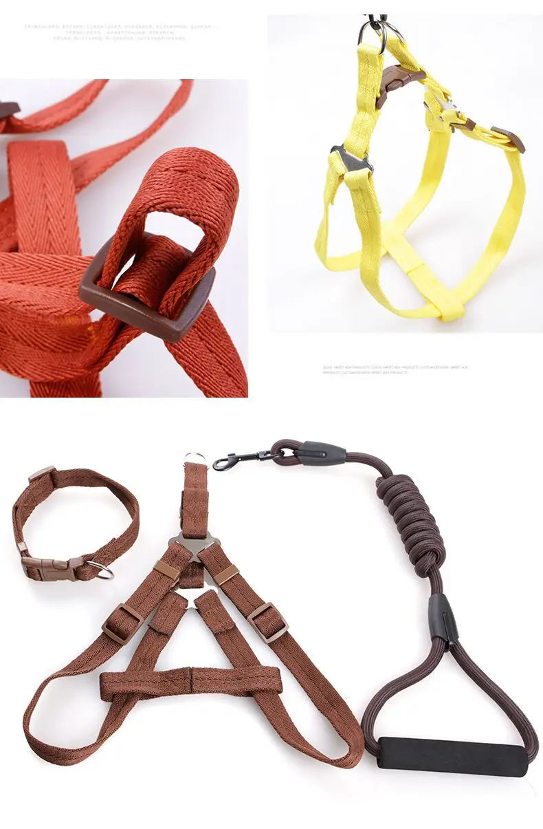 Новое поступление поводок и ошейник для собак FR10 нейлоновая мягкая ручка из