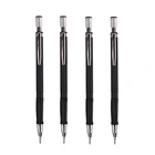 Держатель грифеля, 1 шт.лот, 2,0 мм, черный, пластиковый, механический, школьные принадлежности