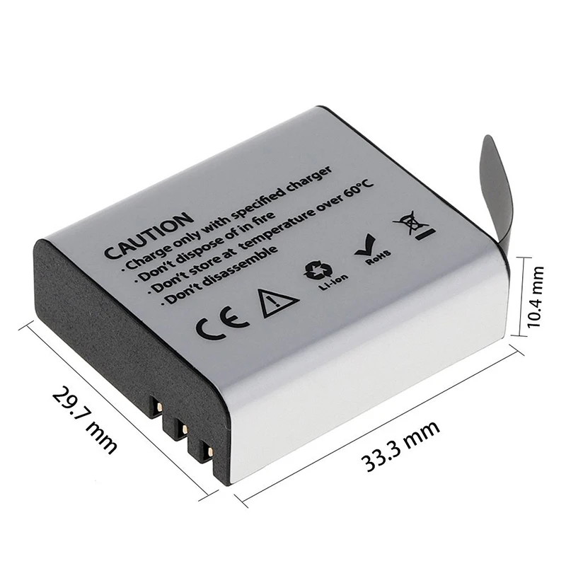 2 шт. аккумулятор для экшн камеры Eken H9 H9R H8 H8R SJ4000 SJ5000 Gitup Andoer Thieye|battery battery battery|batteries