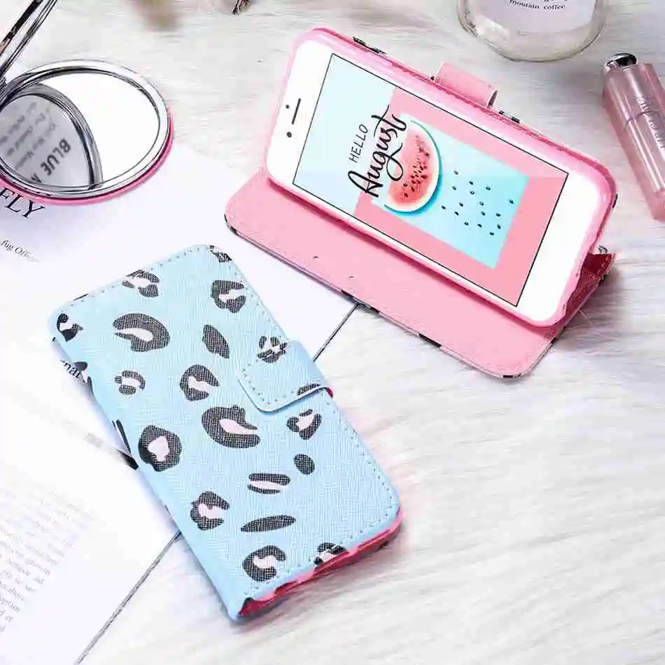 KISSCASE кожаный чехол леопардового окраса для samsung Galaxy S10E S10 S9 S8 Plus Note 8 9 Флип Чехол-Бумажник для телефона с отделениями для карт чехол для samsung A9 A8 A7 чехол на самсунг а7 a8 a5