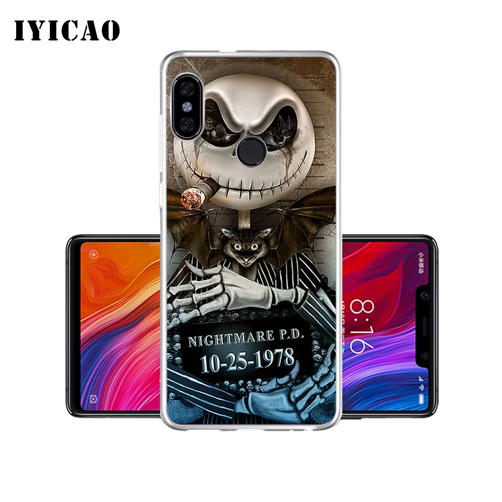 IYICAO Мягкий силиконовый чехол для телефона с кошмаром перед Рождеством Xiaomi Mi 9 8 SE 6