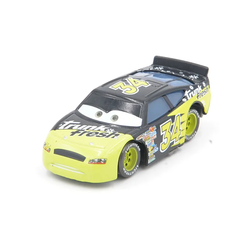 Disney Pixar Cars 2 шт. Молния Маккуин № 34 мак грузовик и dacer 1:55 Diecast металлического сплава и Пластик модели автомобилей игрушечные лошадки для детей - Цвет: No.34 Small Car
