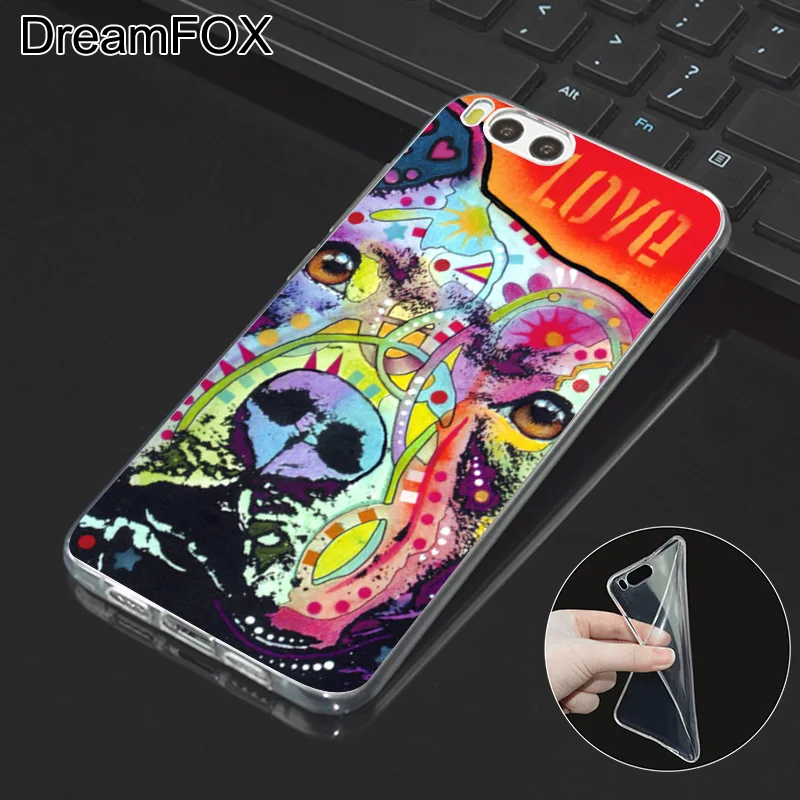 DREAMFOX M485 Французский Собака породы бульдог Мягкий ТПУ силиконовый чехол для Xiaomi Mi