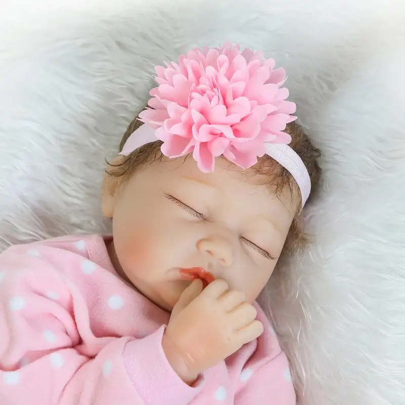 NPK Настоящее спящие Младенцы девушка куклы 22 &quotсиликоновые reborn baby для детей