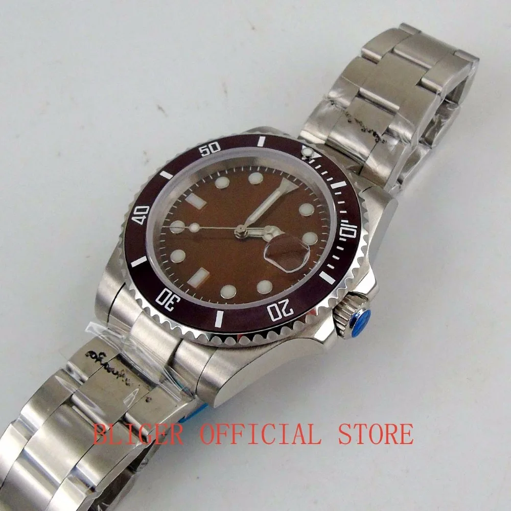 Мужские повседневные часы 40 мм с красным циферблатом и красной рамкой светящиеся