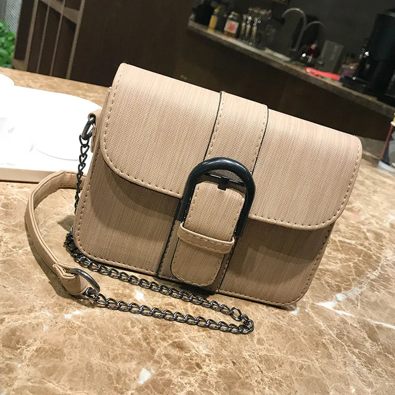 

2019 Spring and Summer New Women's Bags Fashion Fashion Cloth Belt Small Square Bags Single Shoulder Oblique Spin Bags