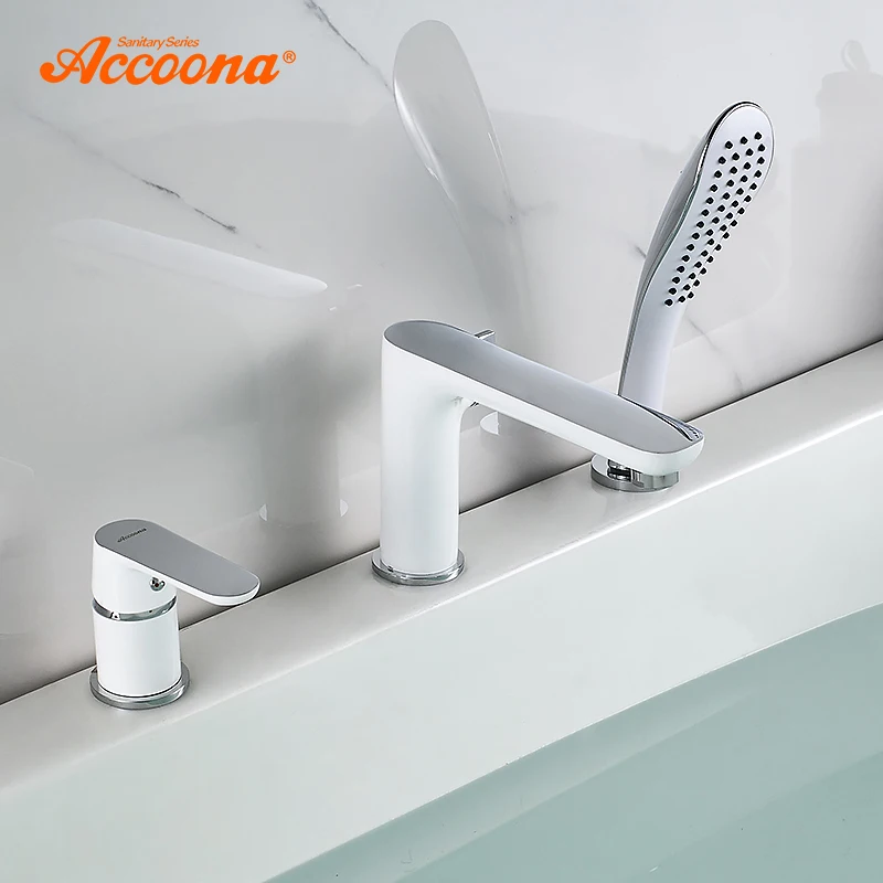 Смеситель для ванны Accoona A6519 кран Водопад крепление на поверхность|Смесители