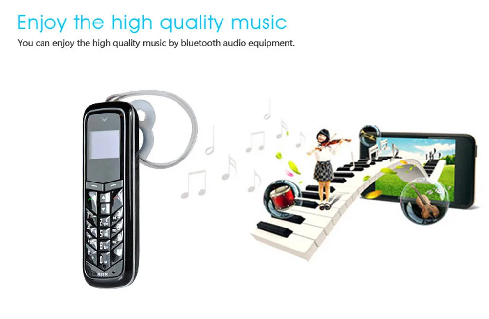 AEKU GT Star BM50 разблокированный bluetooth мини мобильный телефон дозвон 0,66 дюймов с наушниками Hands free GSM сеть AIEK A9 M5 J8 A8