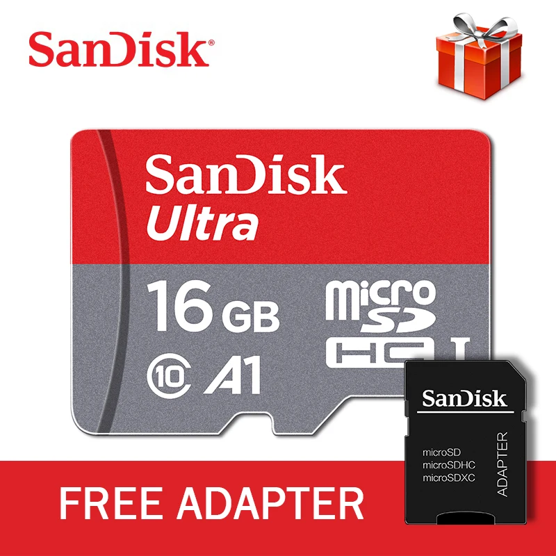 Оригинальная карта памяти SanDisk tarjeta micro sd 16 ГБ 32 ГБ SDHC micro sd 64 Гб carte sd 128 ГБ SDXC чтение до 100 м/с