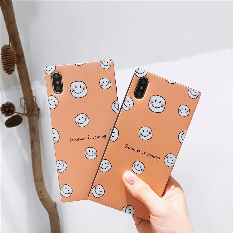 DISCASE квадратный Модный мягкий чехол для iphone 6 6s 7 8plus XS MAX XR X телефона мраморный Blu Ray