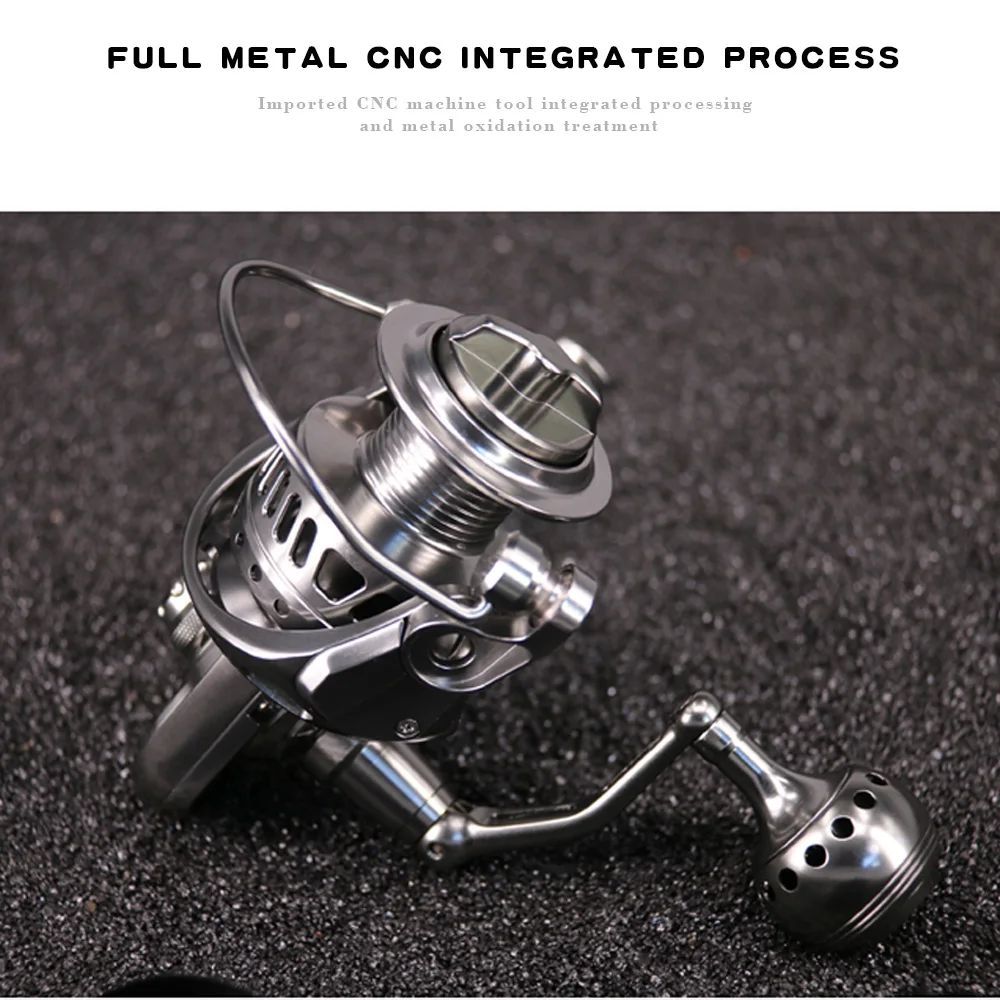 Полностью Металлическая спиннинговая Рыболовная катушка бронзовый зубчатый