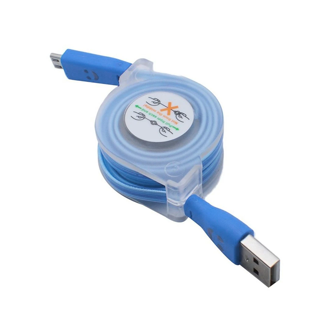 Выдвижной светодиодный светильник Micro USB кабель светящаяся Замена для Android порт кабель для передачи данных зарядное устройство для телефона - Цвет: NO.2