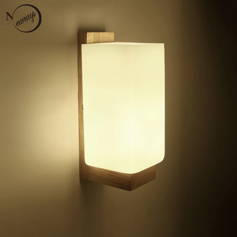 Настенная лампа белая стеклянная для домашнего освещения освещение ванной