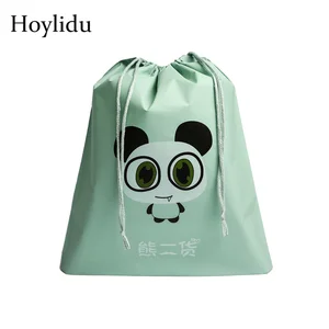 Водонепроницаемые дорожные аксессуары, сумки на шнурке, с мультяшным принтом животных, Женская Косметическая обувь, одежда, сумка для туалетных принадлежностей, сумка для стирки