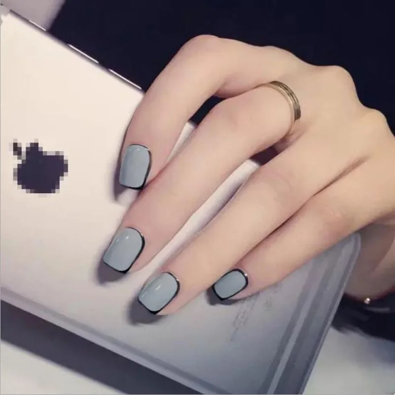 Мягкие Накладные ногти милые прочные водонепроницаемые Короткие Размеры Diy Nail Art 26 стилей аксессуары 24 шт накладные ногти с клеем