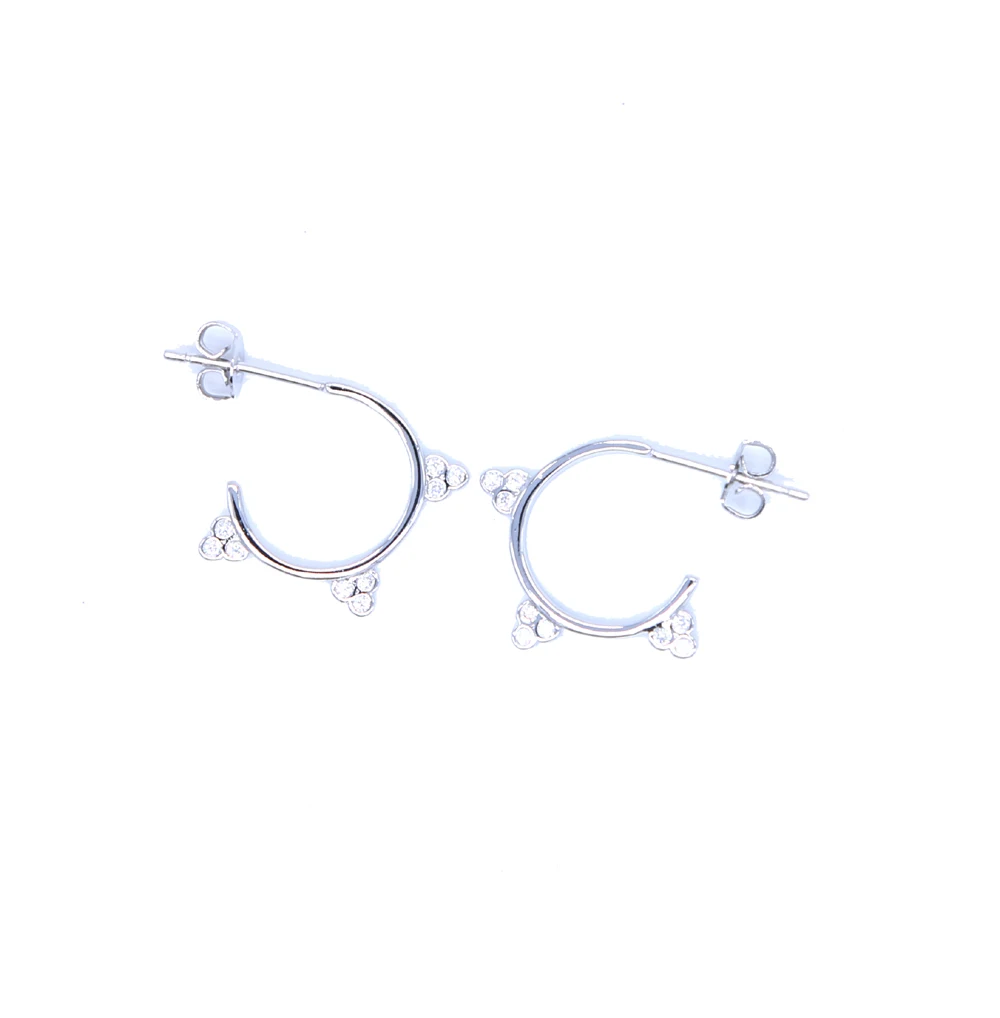 2020 Новое поступление модные маленькие круглые геометрический кубический циркон