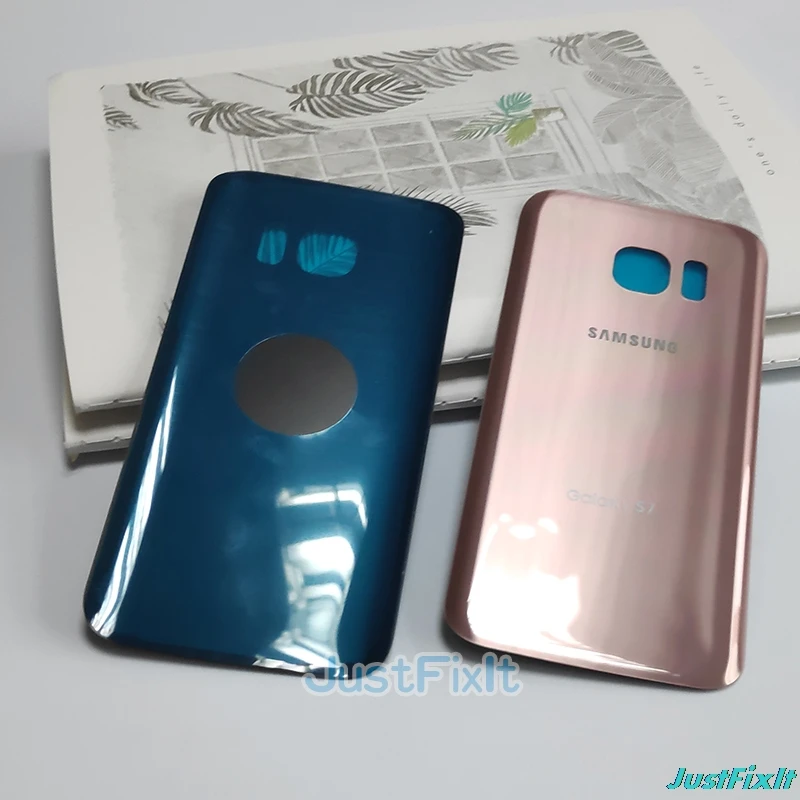 Для SAMSUNG Galaxy S7 G930F Задняя крышка батареи задняя крышка стекло Корпус чехол замена крышка батареи