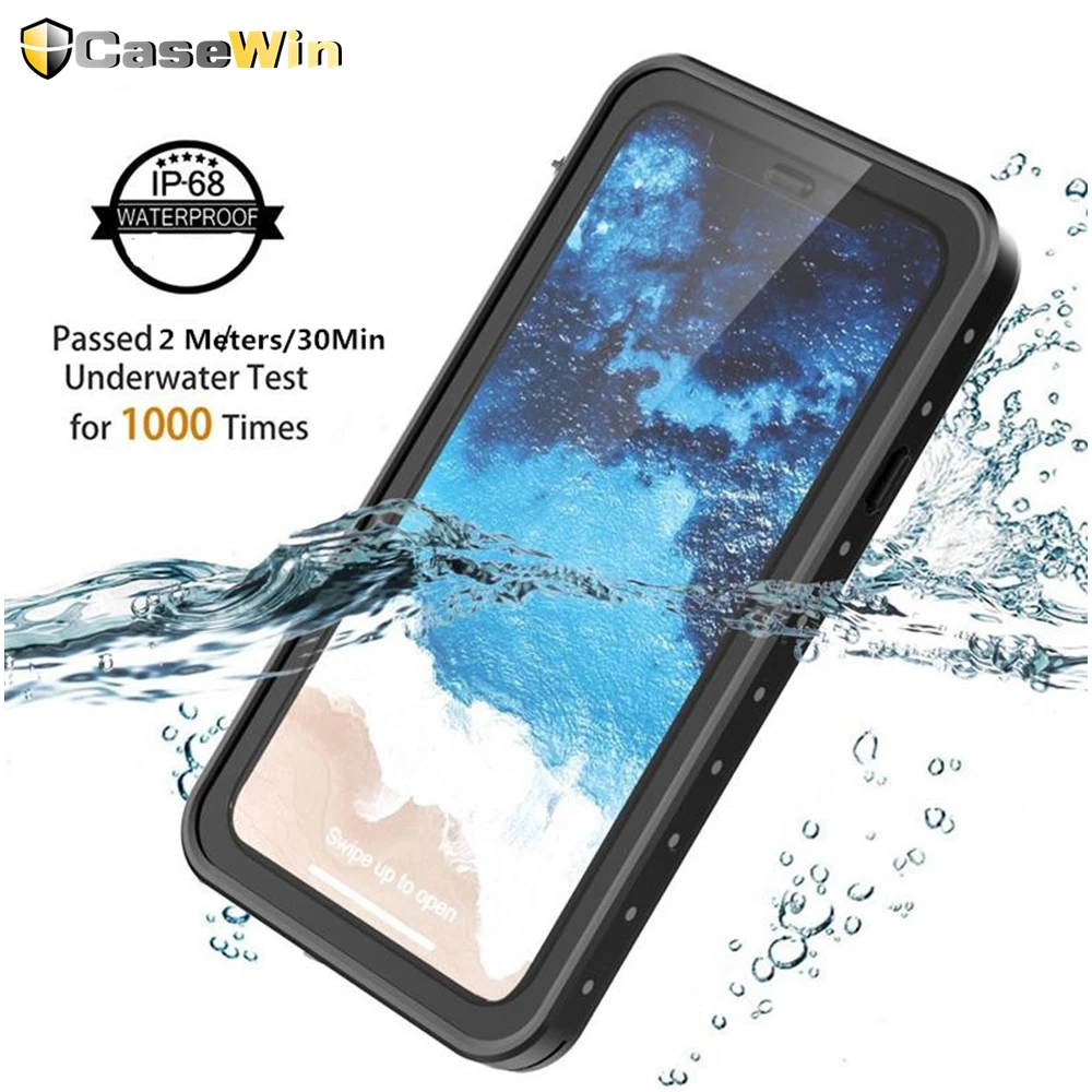 Водонепроницаемый чехол для телефона IP68 ДЛЯ iPhone X XS Max XR 360 градусов защитный 7 8 plus