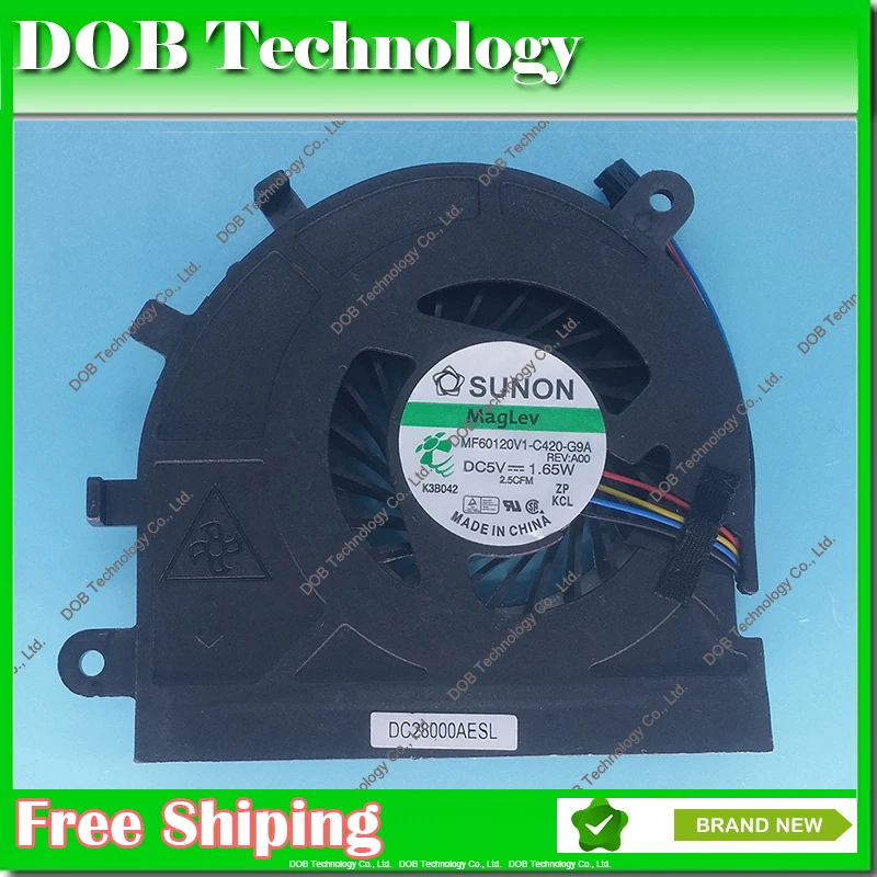 Вентилятор для ноутбука Dell Latitude E5530, охлаждающий вентилятор для процессора, MF60120V1-C420-G9A DC28000AESL 9htyd