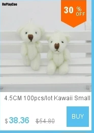 100 шт./лот Kawaii маленькие плюшевые мишки, набитые плюшем 3,5 см, игрушка плюшевый мишка, мини мишка, плюшевые игрушки, свадебные подарки 01301
