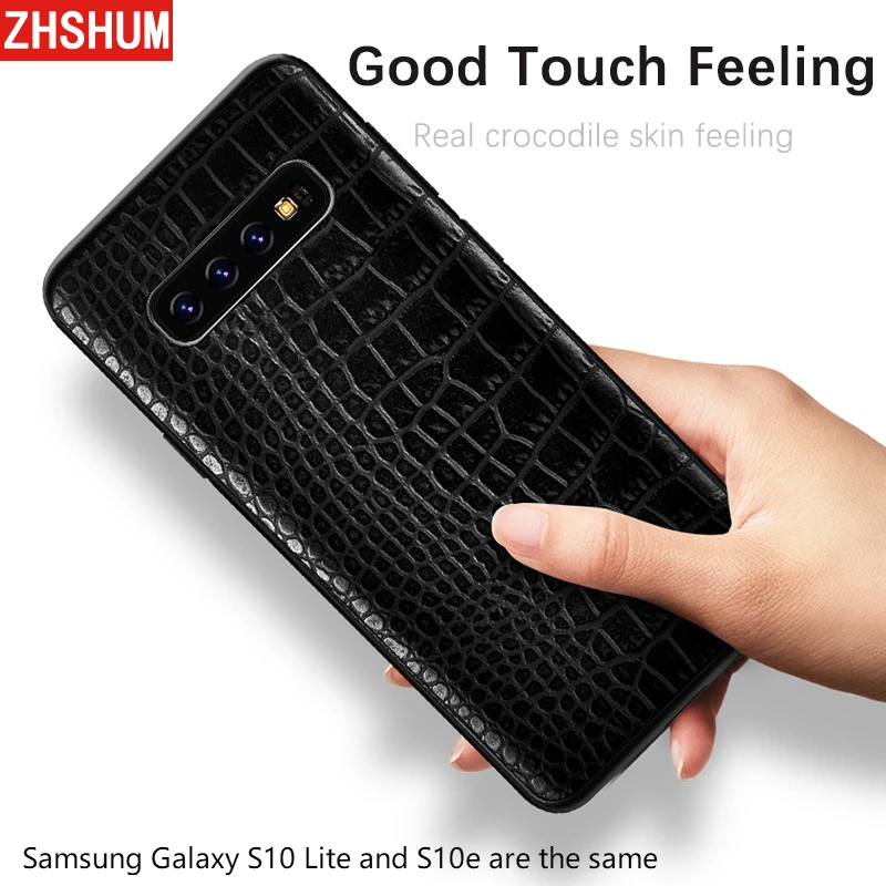 Luxury PU Leather Case For Samsung Galaxy S10 S10e Plus S9 S8 Crocodile Pattern Back Cover for Note 10 9 8 + e S |